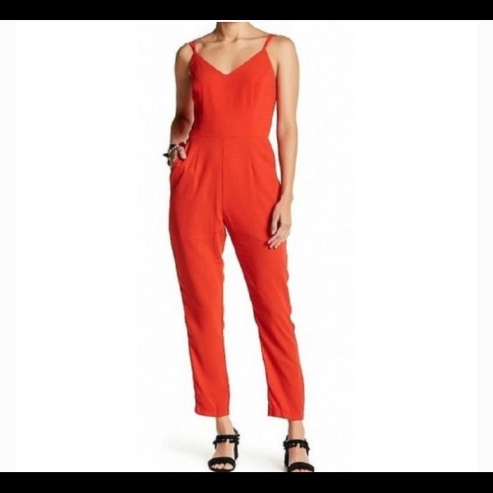 Adjustable Strap Jumpsuit With Pockets - image 1